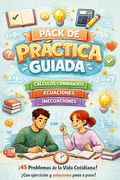 Guía de 45 Actividades - Calculos Combinados, Ecuaciones e Inecuaciones